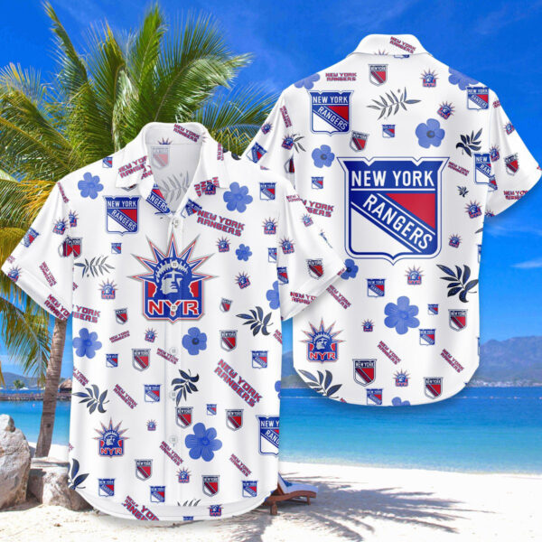 LIMITED EDITION - NEW CUSTOMIZED NHL24 NYR NEW YORK RANGERS UNISEX HAWAIIAN SHIRT