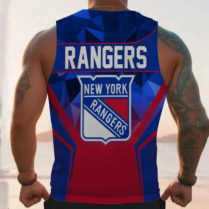 [SUPER SALE] NEW CUSTOMIZED NHL24 NYR NEW YORK RANGERS UNISEX TANK TOP