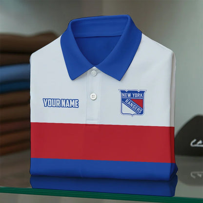 [SUPER SALE] NEW CUSTOMIZED NHL25 NYI NEW YORK ISLANDERS POLO SHIRT