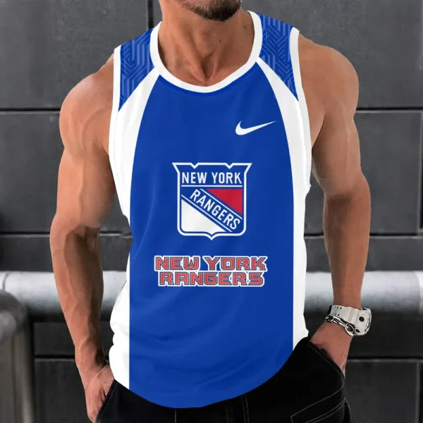 [SUPER SALE] NEW CUSTOMIZED NHL24 NYR NEW YORK RANGERS UNISEX TANK TOP