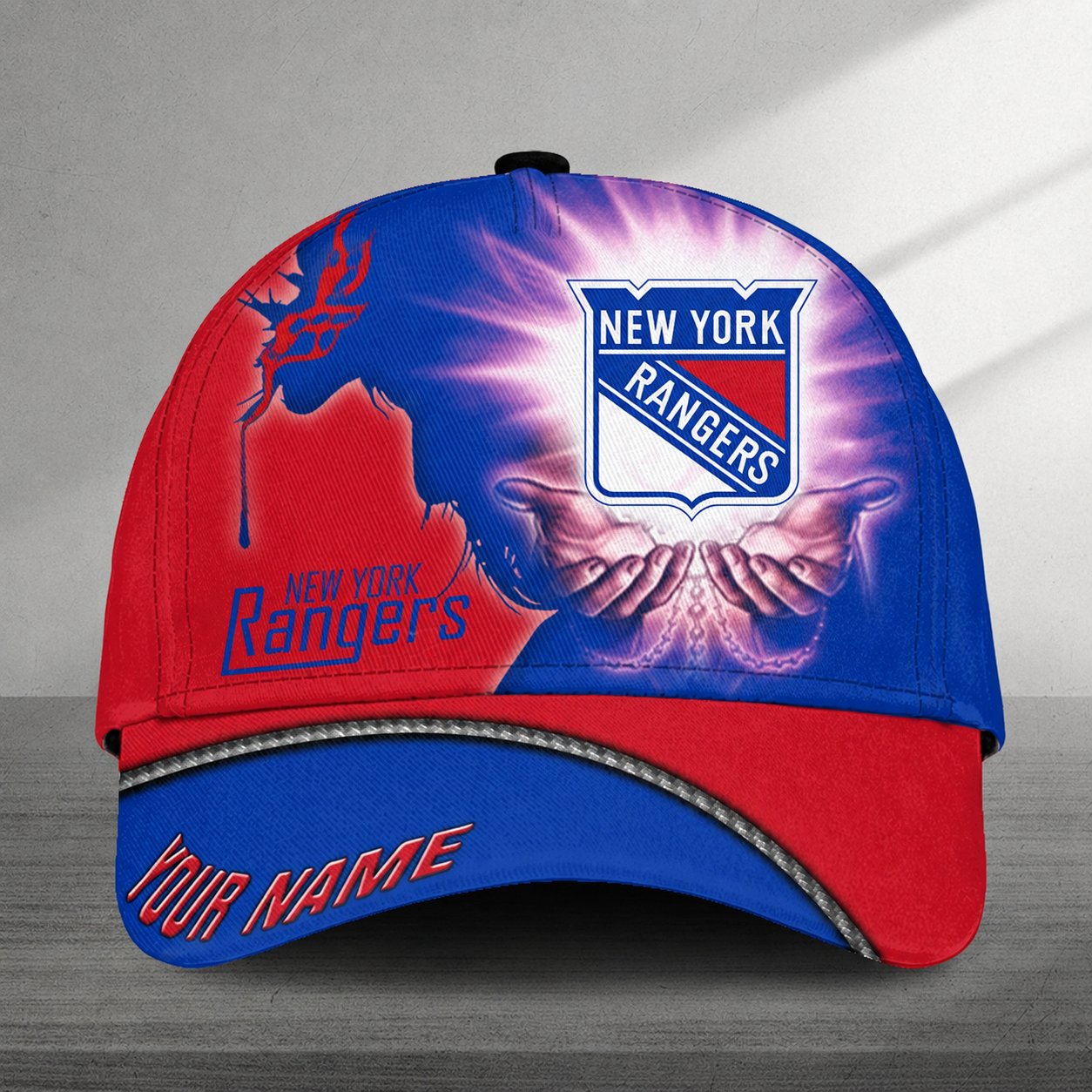 LIMITED EDITION - NEW CUSTOMIZED NHL24 NYR NEW YORK RANGERS CLASSIC CAP