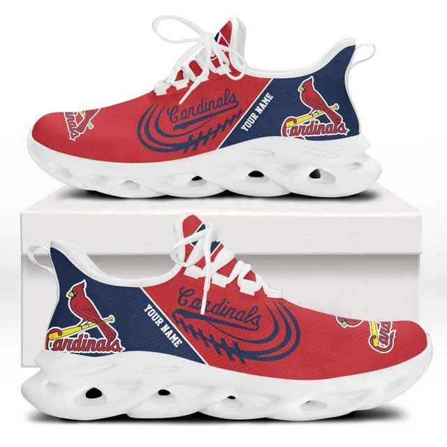 LIMITED EDITION - NEW CUSTOMIZED MLB24 SLC ST. LOUIS CARDINALS PREMIUM CLUNKY SNEAKERS
