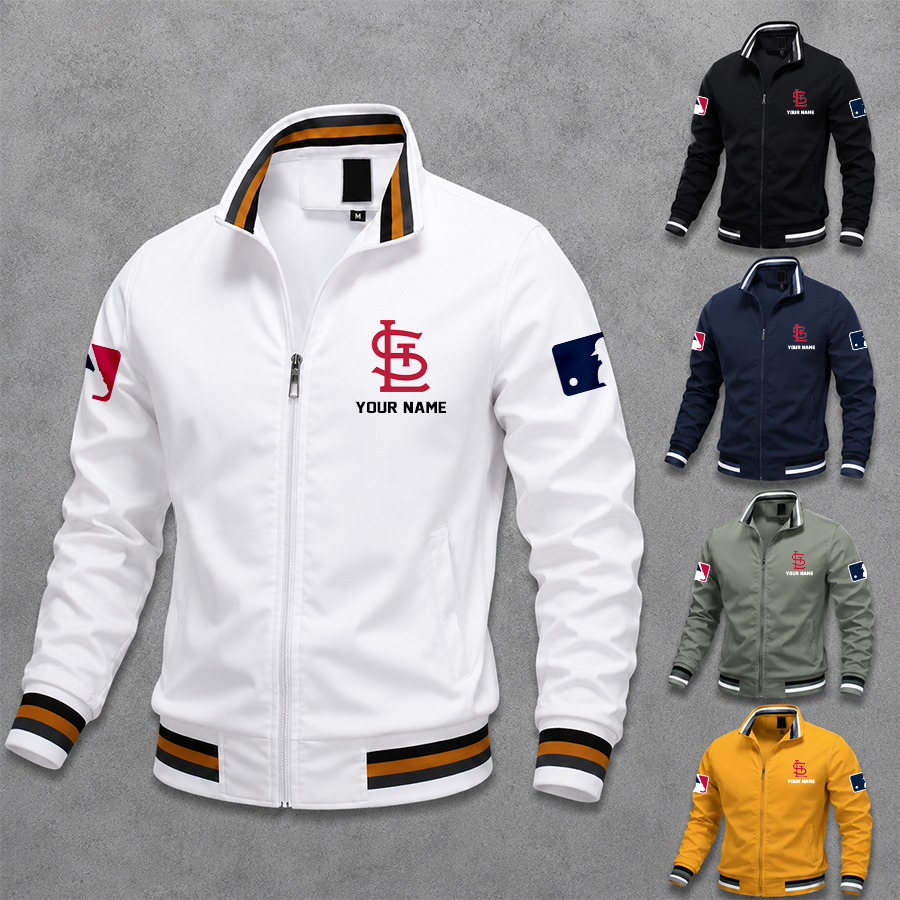 [FLASH SALE] NEW CUSTOMIZED MLB24 SLC ST. LOUIS CARDINALS MULTICOLOR MEN'S CASUAL JACKET