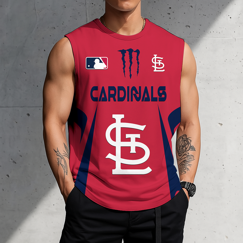 LIMITED EDITION - NEW CUSTOMIZED MLB24 SLC ST. LOUIS CARDINALS MEN'S GYM SHIRT