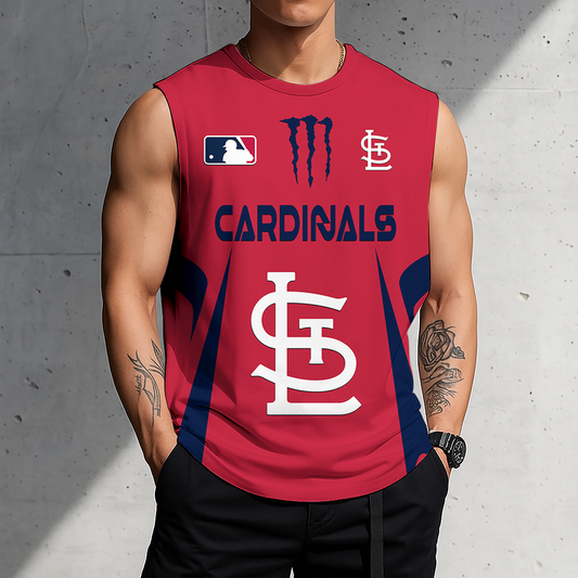 LIMITED EDITION - NEW CUSTOMIZED MLB24 SLC ST. LOUIS CARDINALS MEN'S GYM SHIRT