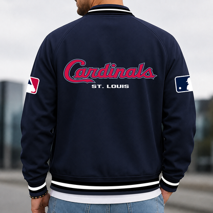 [FLASH SALE] NEW CUSTOMIZED MLB24 SLC ST. LOUIS CARDINALS MULTICOLOR MEN'S CASUAL JACKET