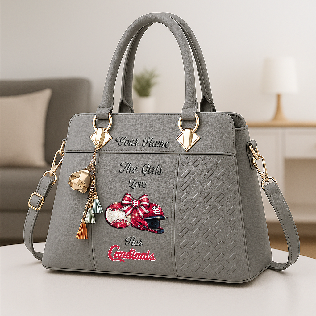 LIMITED EDITION - NEW CUSTOMIZED MLB24 SLC ST. LOUIS CARDINALS ZIP HANDBAG MULTICOLOR