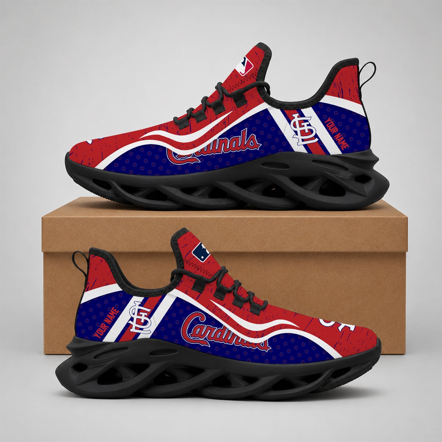 ELITE EDITION - NEW CUSTOMIZED MLB24 SLC ST. LOUIS CARDINALS MAX SOUL SHOES