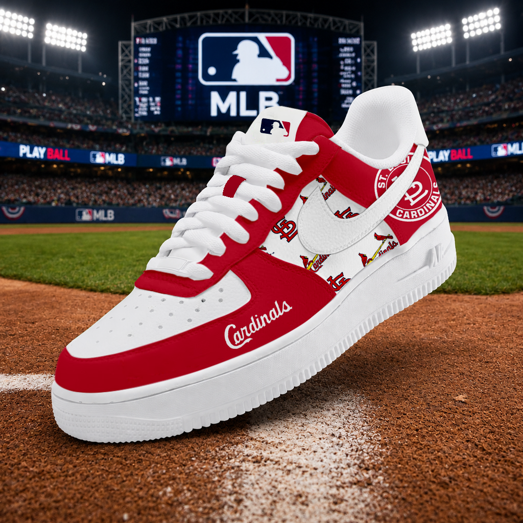 LIMITED EDITION - NEW CUSTOMIZED MLB24 SLC ST. LOUIS CARDINALS AF1 SHOES
