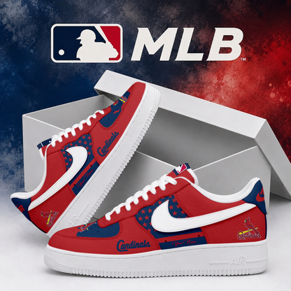 LIMITED EDITION - NEW CUSTOMIZED MLB24 SLC ST. LOUIS CARDINALS AF1 SHOES
