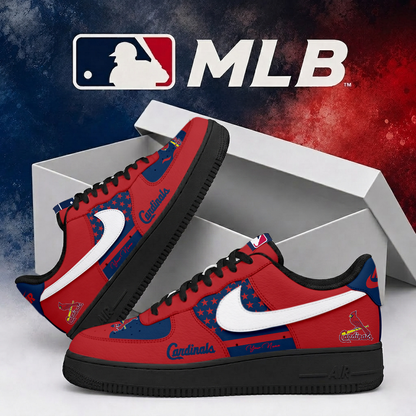 LIMITED EDITION - NEW CUSTOMIZED MLB24 SLC ST. LOUIS CARDINALS AF1 SHOES