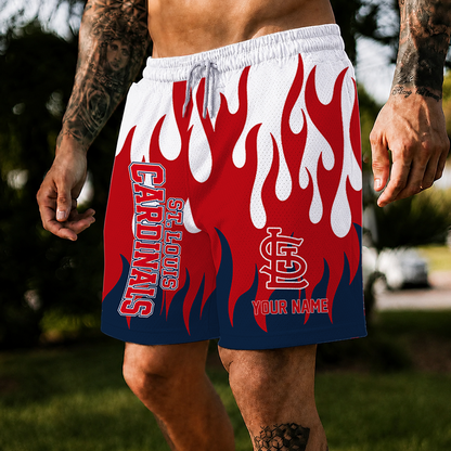 [FLASH SALE] NEW CUSTOMIZED MLB24 SLC ST. LOUIS CARDINALS SHORT PANTS