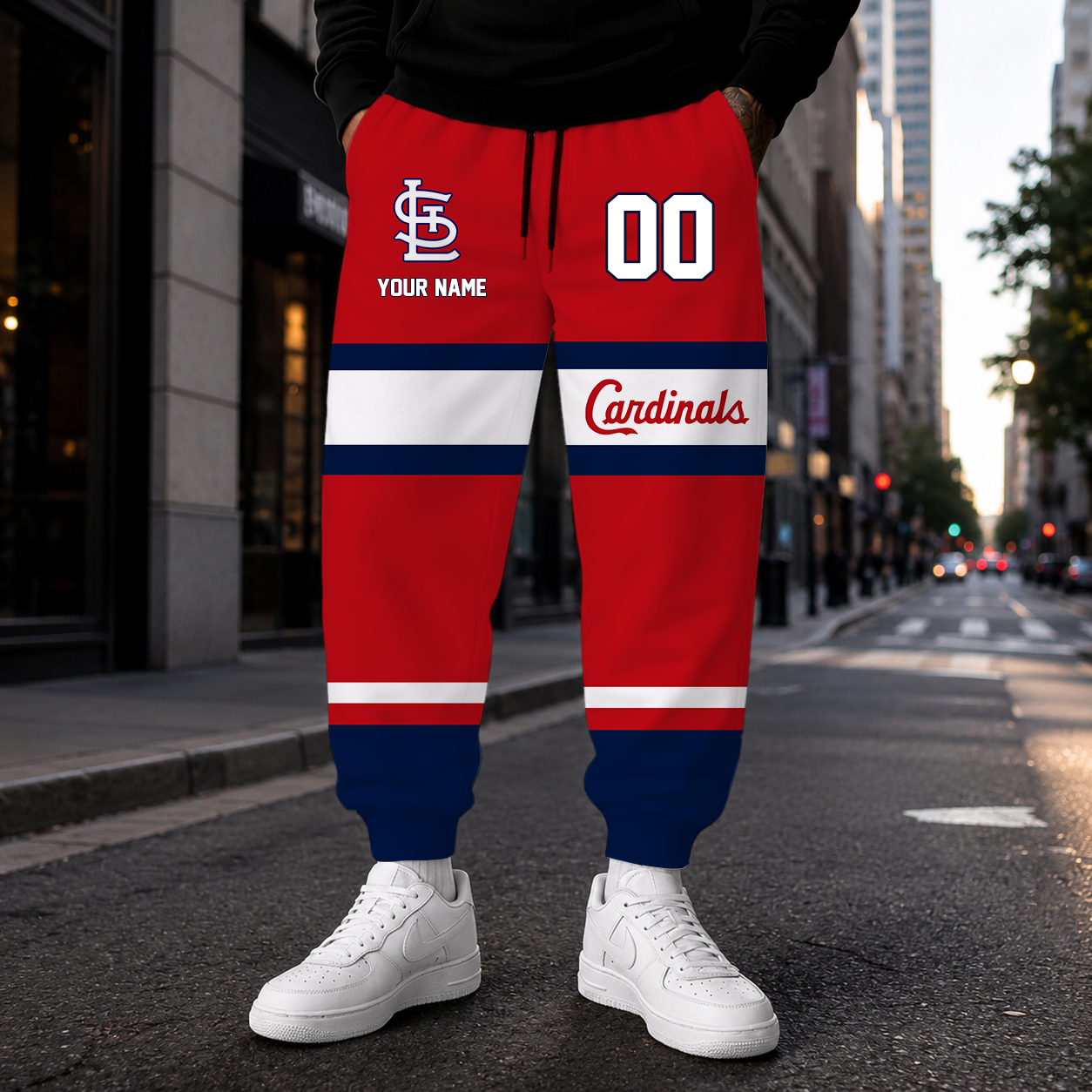 VIRAL EDITION - NEW CUSTOMIZED MLB24 SLC ST. LOUIS CARDINALS SWEATPANTS