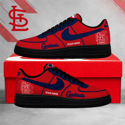 SPECIAL EDITION - NEW CUSTOMIZED MLB24 SLC ST. LOUIS CARDINALS AF1 SHOES