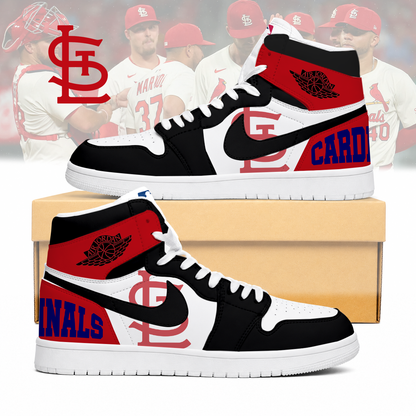 LIMITED EDITION - NEW CUSTOMIZED MLB24 SLC ST. LOUIS CARDINALS AIR JORDAN SNEAKERS