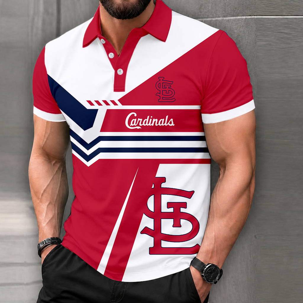 LIMITED EDITION - NEW CUSTOMIZED MLB24 SLC ST. LOUIS CARDINALS POLO SHIRT, ZIP POLO SHIRT & T-SHIRTS