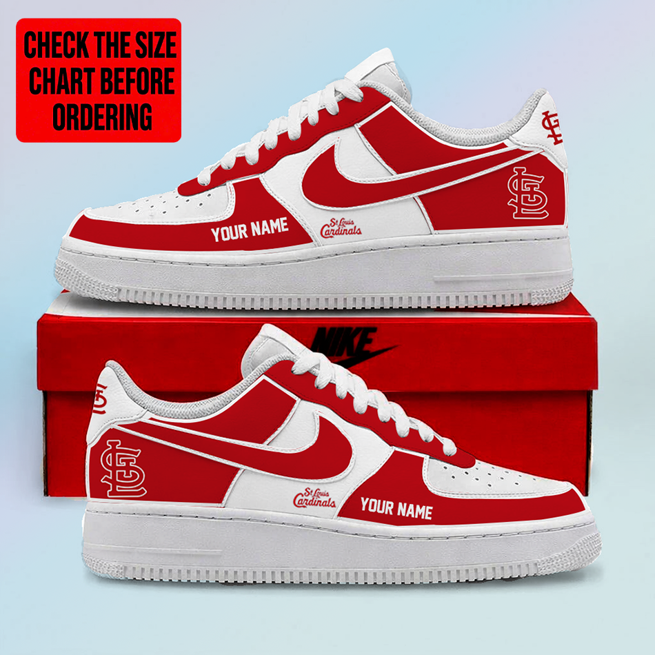 LIMITED EDITION - NEW CUSTOMIZED MLB24 SLC ST. LOUIS CARDINALS AF1 SHOES