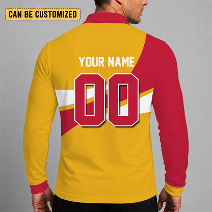 [FLASH SALE] NEW CUSTOMIZED MLB24 SLC ST. LOUIS CARDINALS MEN'S LONG SLEEVE POLO