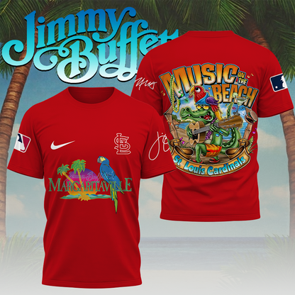 LIMITED EDITION - NEW CUSTOMIZED MLB24 SLC ST. LOUIS CARDINALS x JIMMY BUFFETT T-SHIRT, HOODIE, ZIP HOODIE