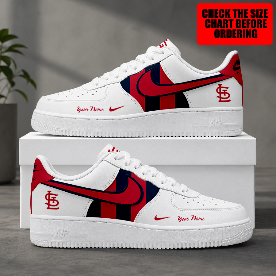 [FLASH SALE] NEW CUSTOMIZED MLB24 SLC ST. LOUIS CARDINALS AF1 SHOES