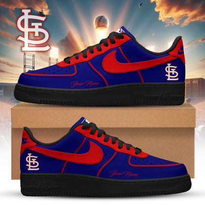 LIMITED EDITION - NEW CUSTOMIZED MLB24 SLC ST. LOUIS CARDINALS AF1 SNEAKERS