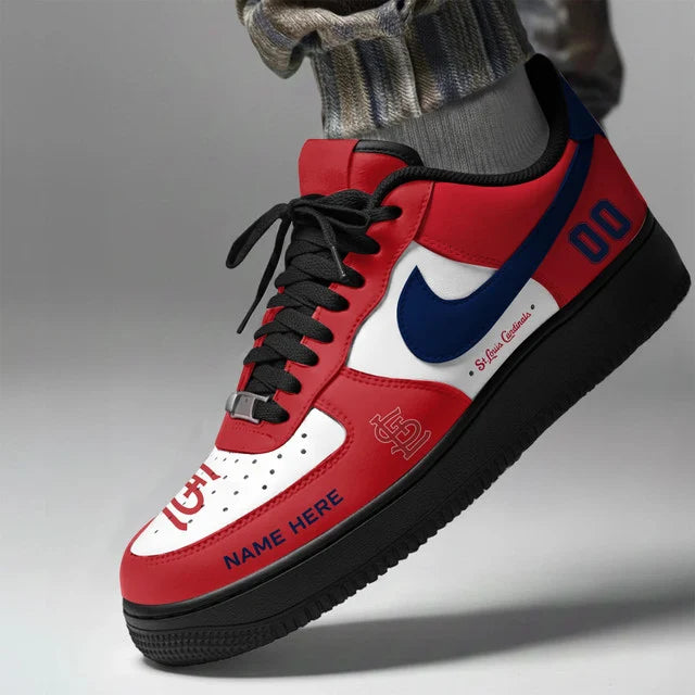 [FLASH SALE] NEW CUSTOMIZED MLB24 SLC ST. LOUIS CARDINALS AF1 SHOES