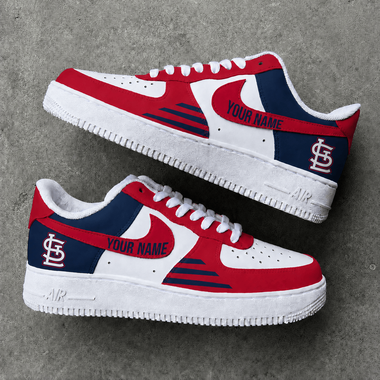 [FLASH SALE] NEW CUSTOMIZED MLB24 SLC ST. LOUIS CARDINALS AF1 SHOES