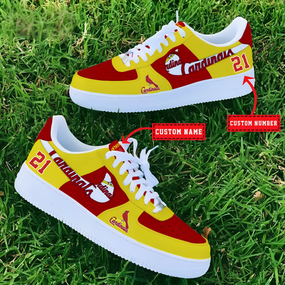 [FLASH SALE] NEW CUSTOMIZED MLB24 SLC ST. LOUIS CARDINALS AF1 SHOES