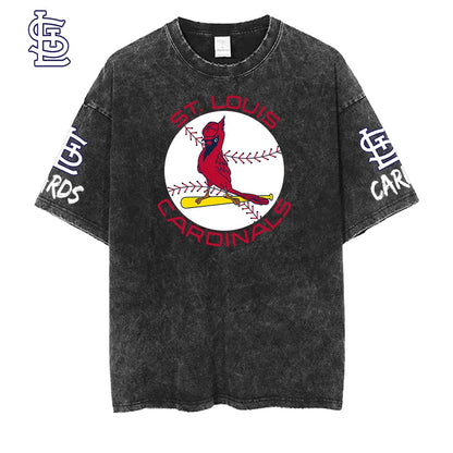 [FLASH SALE] NEW CUSTOMIZED MLB24 SLC ST. LOUIS CARDINALS MULTICOLOR WASHED TEE