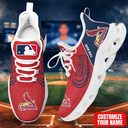 LIMITED EDITION - NEW CUSTOMIZED MLB24 SLC ST. LOUIS CARDINALS PREMIUM CLUNKY SNEAKERS