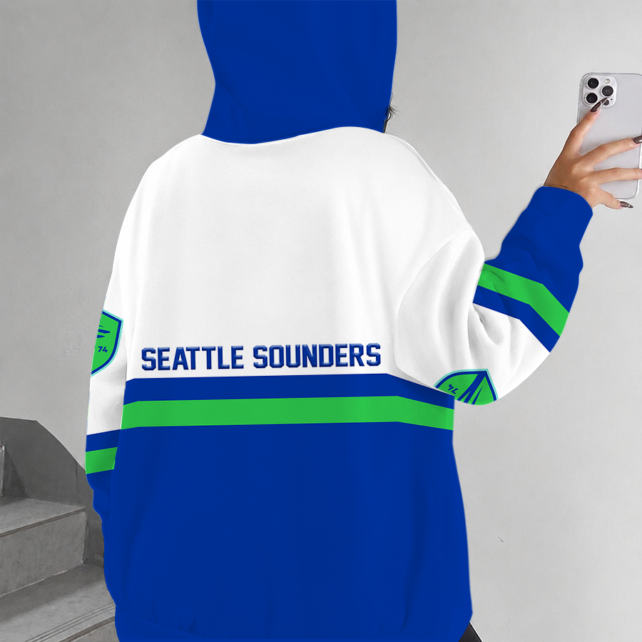 [FAN EXCLUSIVE] NEW CUSTOMIZED MLS24 SSF SEATTLE SOUNDERS FC ZIP HOODIE