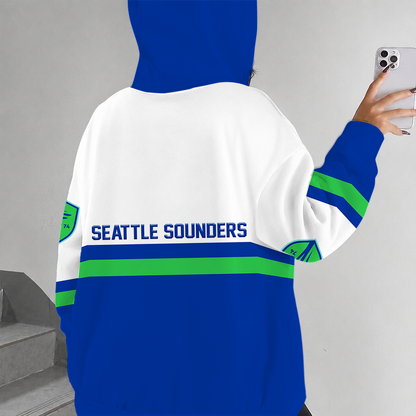 [FAN EXCLUSIVE] NEW CUSTOMIZED MLS24 SSF SEATTLE SOUNDERS FC ZIP HOODIE