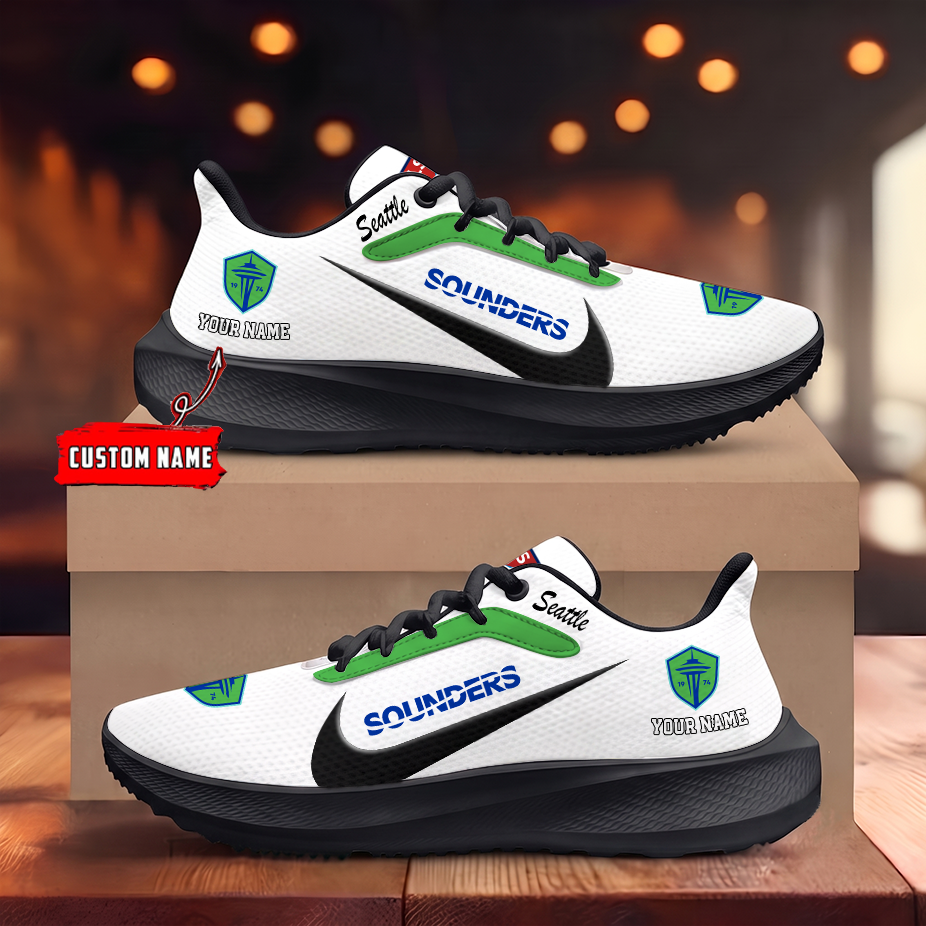 [FAN EXCLUSIVE] NEW CUSTOMIZED MLS24 SSF SEATTLE SOUNDERS FC ROAD RUNNING SHOES