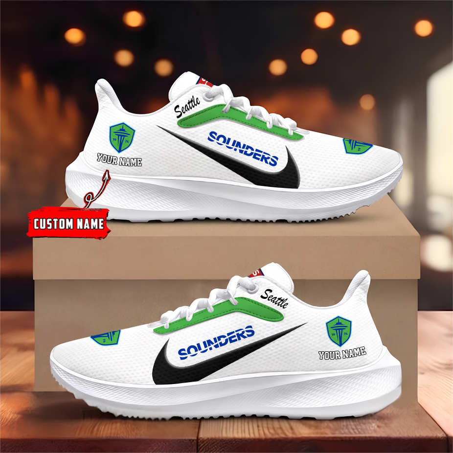 [FAN EXCLUSIVE] NEW CUSTOMIZED MLS24 SSF SEATTLE SOUNDERS FC ROAD RUNNING SHOES
