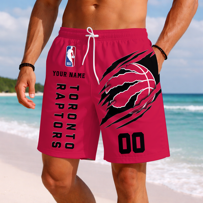 LIMITED EDITION - NEW CUSTOMIZED NBA24 TRA TORONTO RAPTORS SHORT PANTS