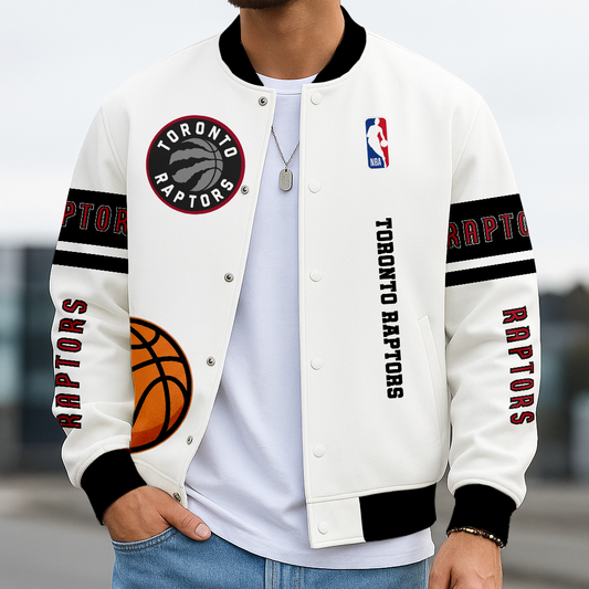 LIMITED EDITION - NEW CUSTOMIZED NBA24 TR TORONTO RAPTORS BASEBALL JACKET