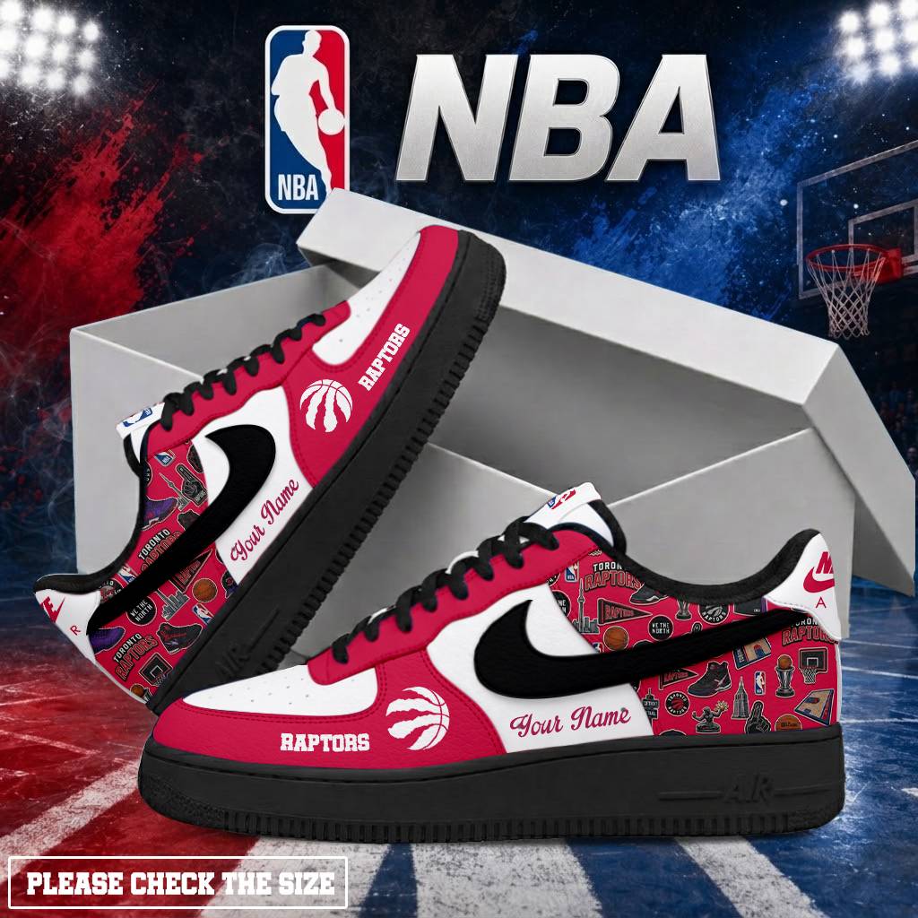 LIMITED EDITION - NEW CUSTOMIZED NBA24 TRA TORONTO RAPTORS AF1 SHOES