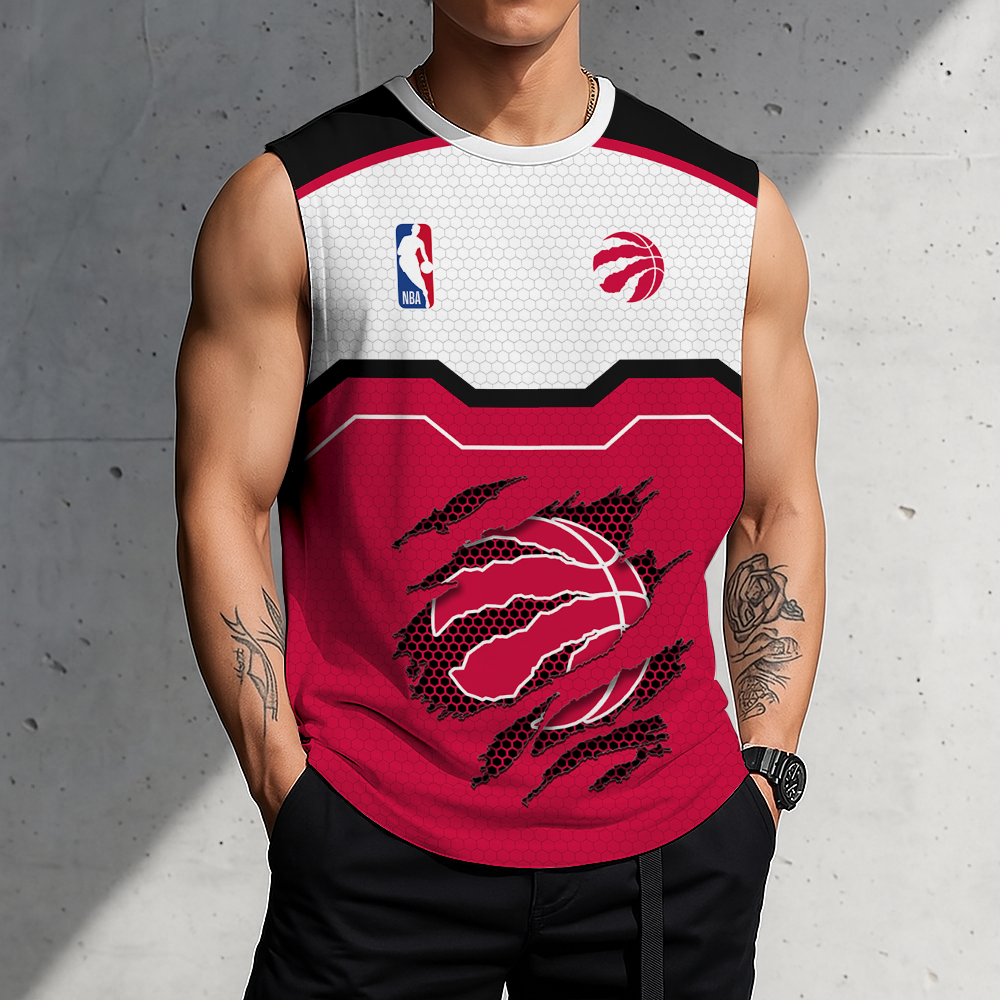 LIMITED EDITION - NEW CUSTOMIZED NBA24 TRA TORONTO RAPTORS MEN'S TANK TOP