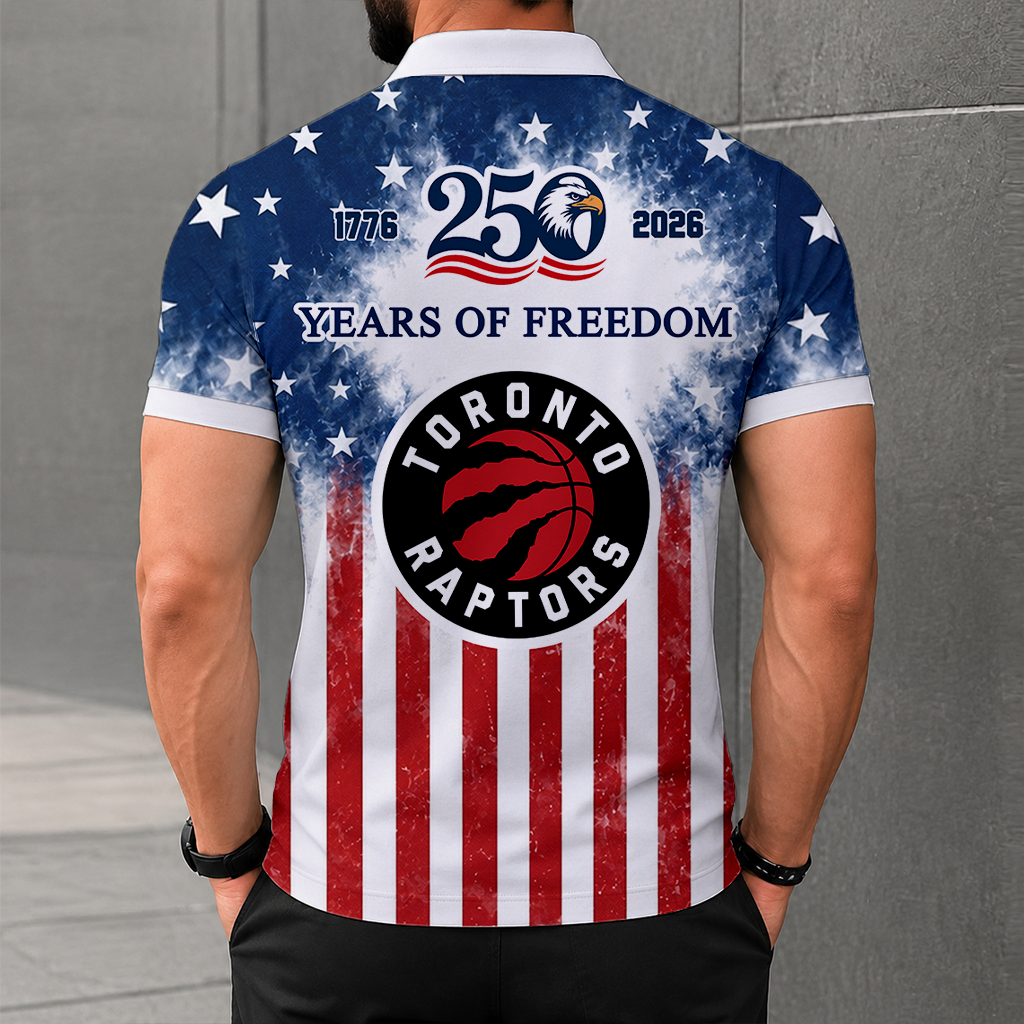 LIMITED EDITION - NEW CUSTOMIZED NBA24 TRA TORONTO RAPTORS POLO SHIRT, ZIP POLO SHIRT & T-SHIRTS