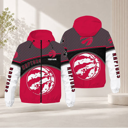LIMITED EDITION - NEW CUSTOMIZED NBA24 TRA TORONTO RAPTORS WINDBREAKER JACKET