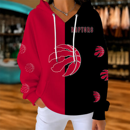 [HOT DEAL] NEW CUSTOMIZED NBA24 TRA TORONTO RAPTORS  RIBBED HOODIE & SWEATSHIRT