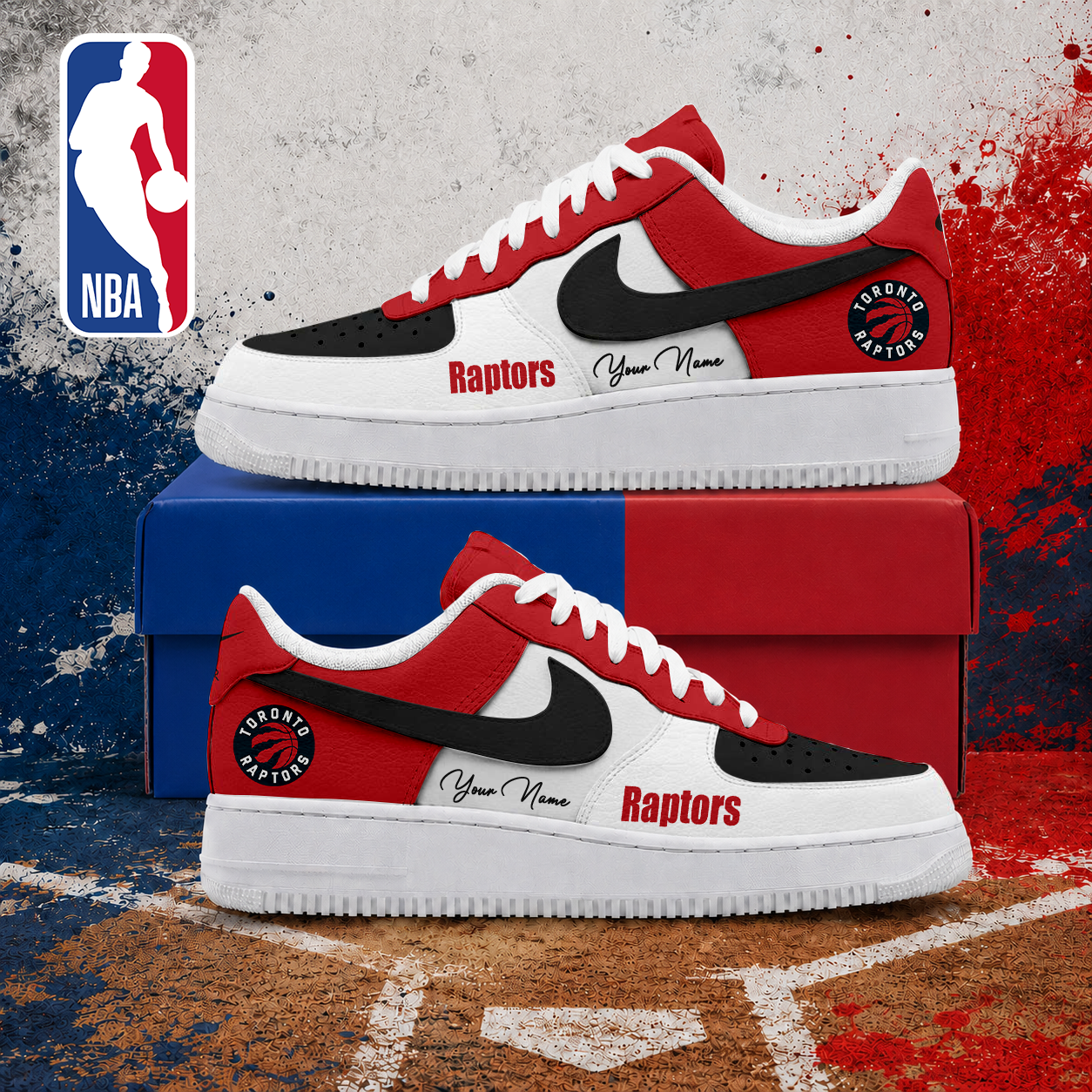 MEGA SALE - NEW CUSTOMIZED NBA24 TRA TORONTO RAPTORS AF1 SNEAKERS