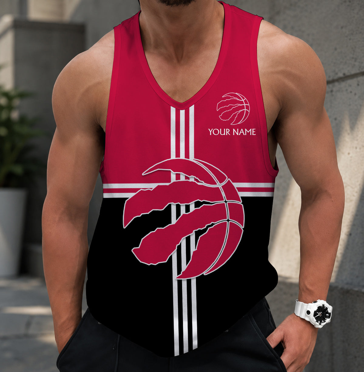 LIMITED EDITION - NEW CUSTOMIZED NBA24 TRA TORONTO RAPTORS MEN'S TANK TOP
