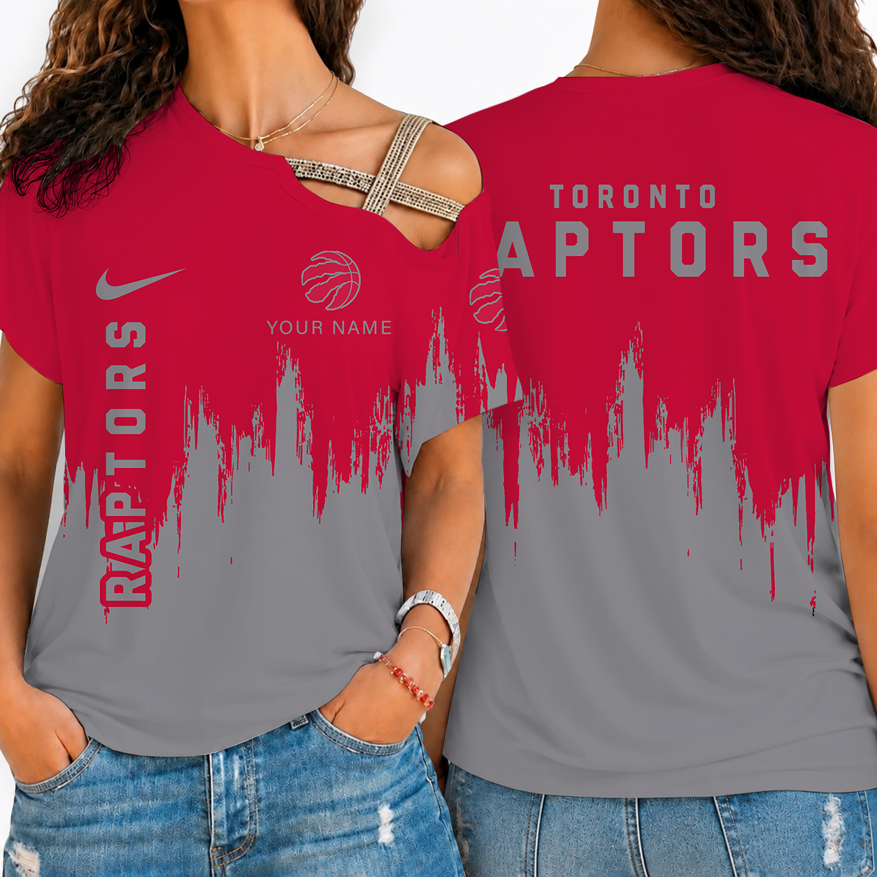 [HOT DEAL] NEW CUSTOMIZED NBA24 TRA TORONTO RAPTORS SHOULDER SHIRT