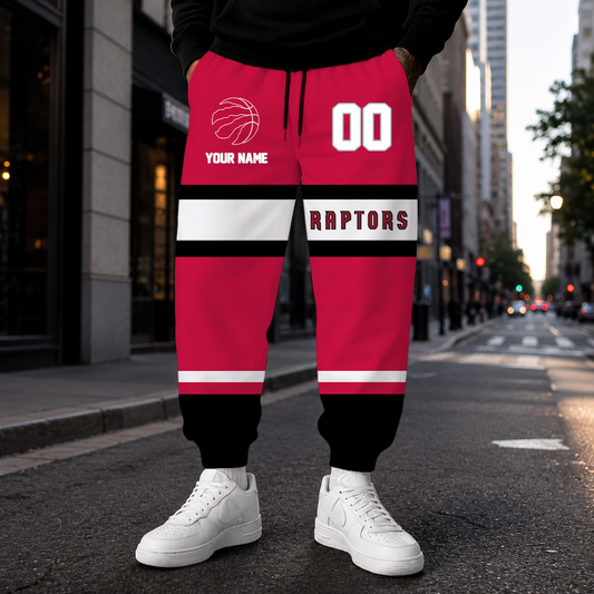 ELITE EDITION - NEW CUSTOMIZED NBA24 TRA TORONTO RAPTORS SWEATPANTS