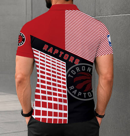 LIMITED EDITION - NEW CUSTOMIZED NBA24 TRA TORONTO RAPTORS POLO SHIRT