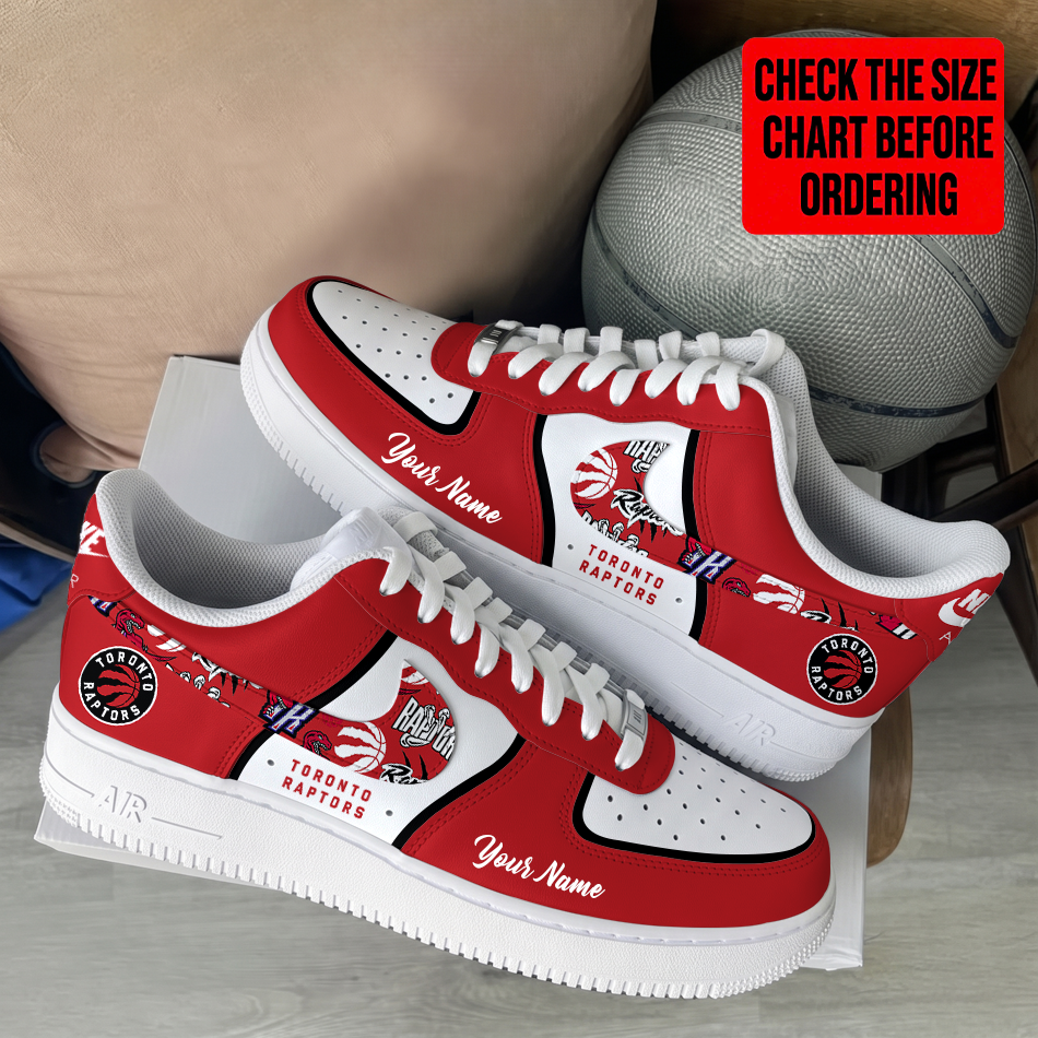 LIMITED EDITION - NEW CUSTOMIZED NBA24 TRA TORONTO RAPTORS AF1 SHOES