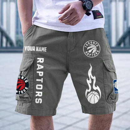[HOT DEAL] NEW CUSTOMIZED NBA24 TRA TORONTO RAPTORS CARGO SHORTS