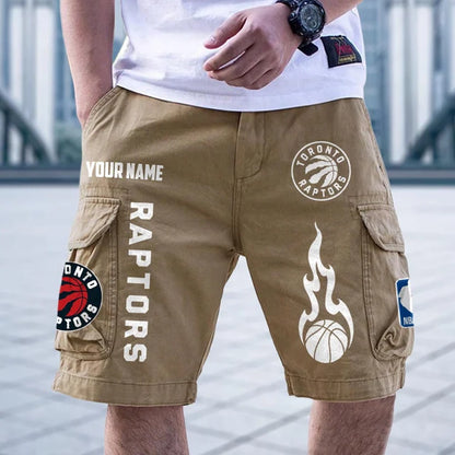 [HOT DEAL] NEW CUSTOMIZED NBA24 TRA TORONTO RAPTORS CARGO SHORTS