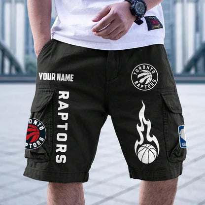 [HOT DEAL] NEW CUSTOMIZED NBA24 TRA TORONTO RAPTORS CARGO SHORTS